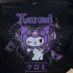Kuromi Black and Purple Graphic Tee